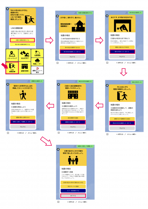 避難訓練画像