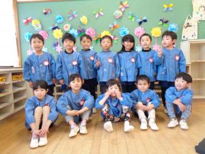 4歳児の集合写真