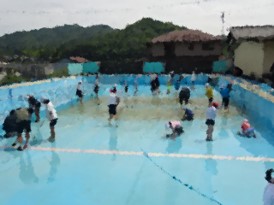 プール清掃