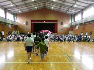 1年生を迎える会の様子