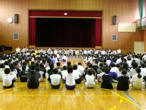 1年生を迎える会の様子