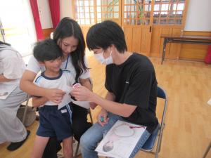 いのちの授業をしているところ