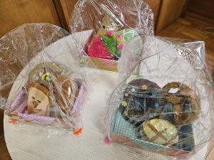 出来上がったかかしの写真