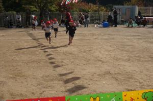 3歳児かけっこの様子