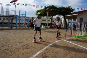 5歳児　親子競技の様子