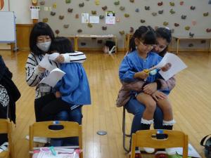 いのちの授業で製作しているところ