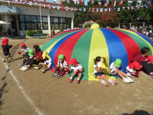 パラバルーン演技の様子