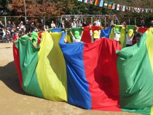 パラバルーン演技の様子