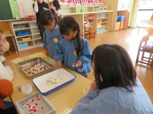 キャンドル作りの様子