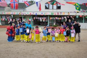 運動会の集合写真