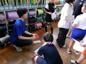 縦割り集会の様子