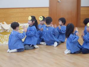 4歳児が劇遊びをしているところ