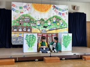 劇遊びをしている写真