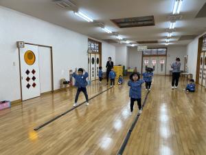 やまてっこタイムでリズムジャンプをしているところ