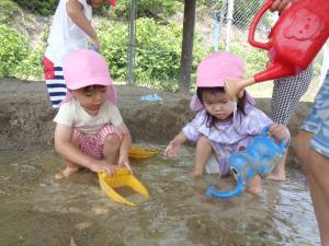 外遊びの写真
