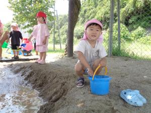 外遊びの写真