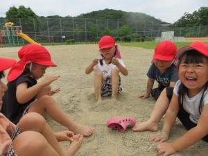 外遊びの写真
