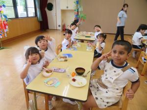 七夕カレーパーティーの様子