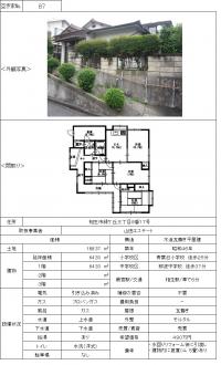 空き家バンク物件番号（８７）