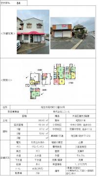 空き家バンク物件番号（８４）