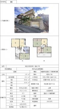 空き家バンク物件番号（９９）